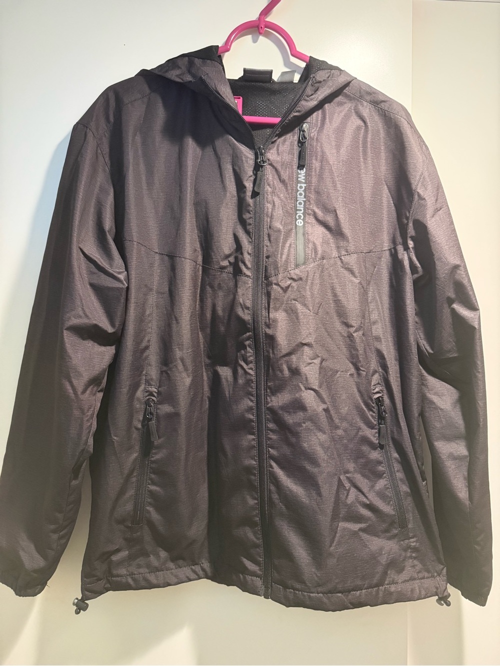 New Balance Men's Brown Hooded Lightweight Jacket